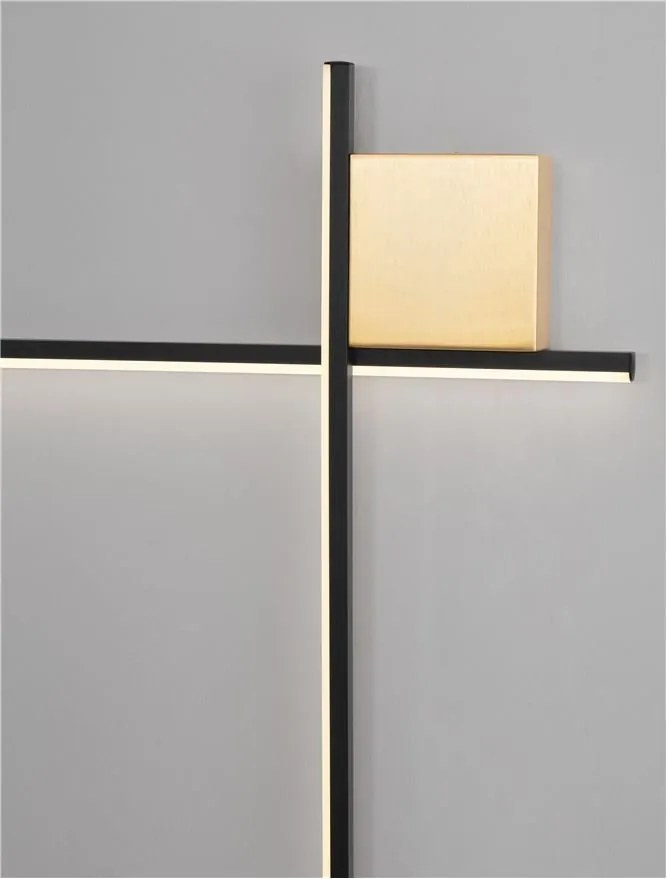 Aplica de perete cu lumina ambientala LED Cross 80cm