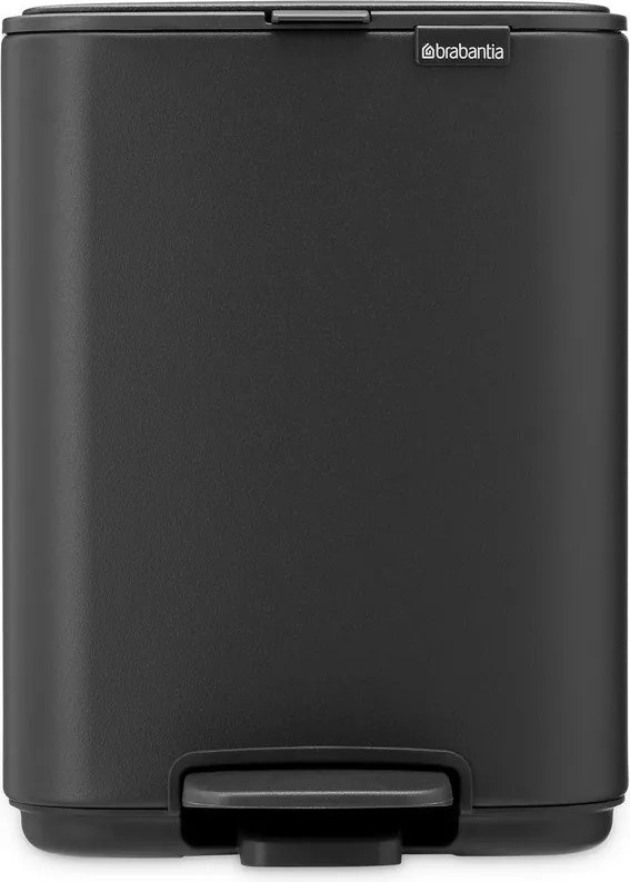 Coș de gunoi gri închis cu pedală din oțel 4 l Bo – Brabantia