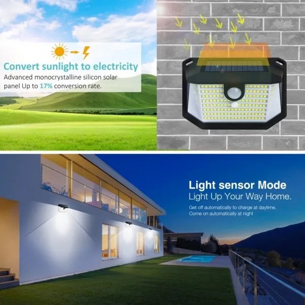 Aplică LED solară cu senzor LED/4W/5,5V IP65 Immax 08486L