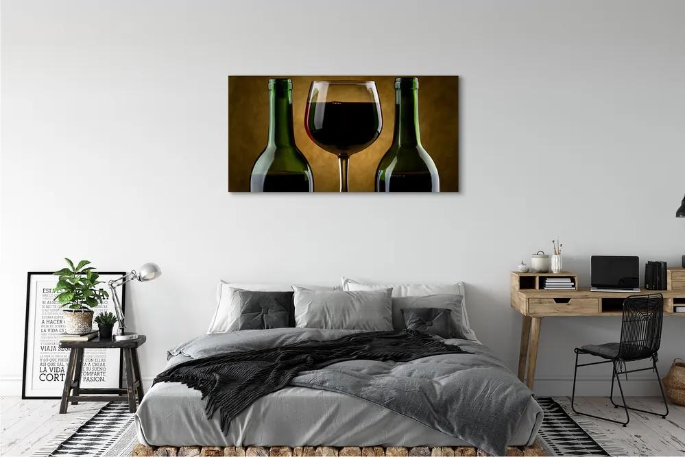 Tablouri canvas 2 sticle de vin de sticlă
