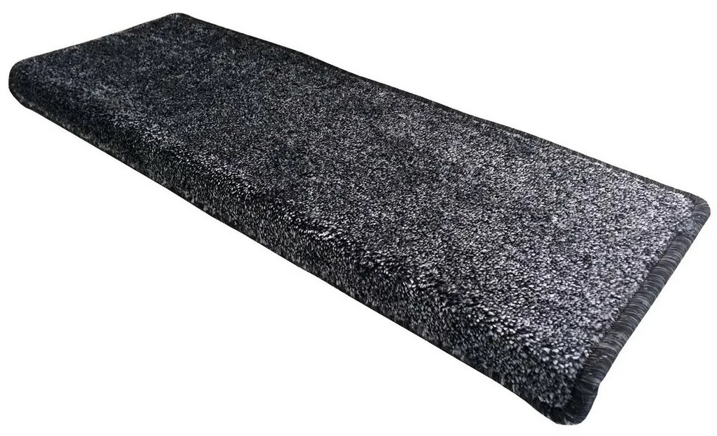 Treaptă pentru scări Apollo soft, dreptunghiulară,antracit, 24 x 80 cm, set de 5 bucăți