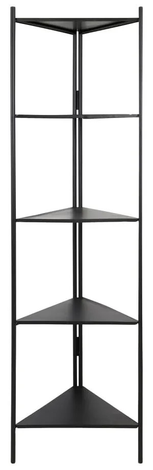 Bibliotecă metalică neagră 58,5x200 cm Display - Light &amp; Living