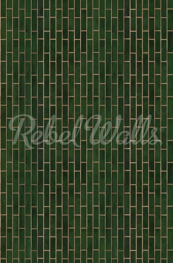 Fototapet, Wall of Tiles, Vertical, Rebel Walls
