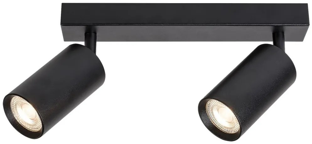 Aplice de perete / tavan cu 2 spoturi directionabile design modern SOLO negru