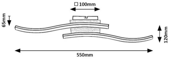 Lustră LED aplicată HEIMDALL 2xLED/12W/230V Rabalux 2280