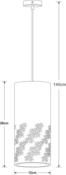 Lucide 13450/01/31 - Lustră pe cablu SINAN 1xE27/40W/230V