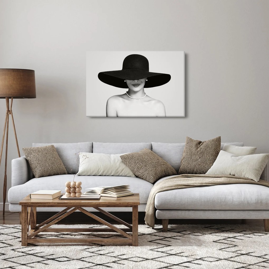 Tablou - Femeia cu pălărie (90x60 cm)