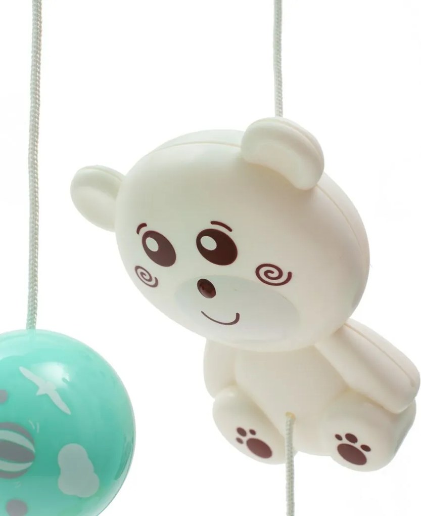 Baby Mix Carusel pentru pătuț cu proiector luminos, verde