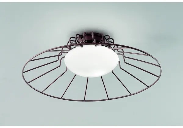 Plafonieră SIRU SUNRISE 1xGX53/10W/230V maro/alb sticlă venețiană