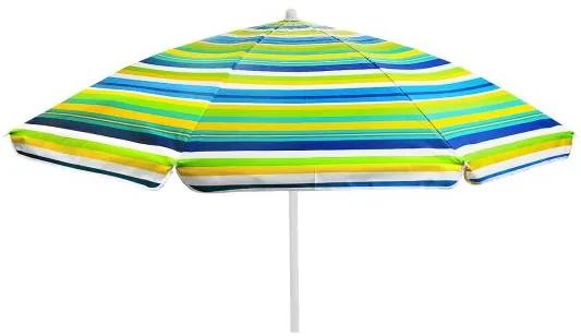 Umbrela plaja diametru 180 cm, inaltime 200cm - LIBBY  Albastru / Verde