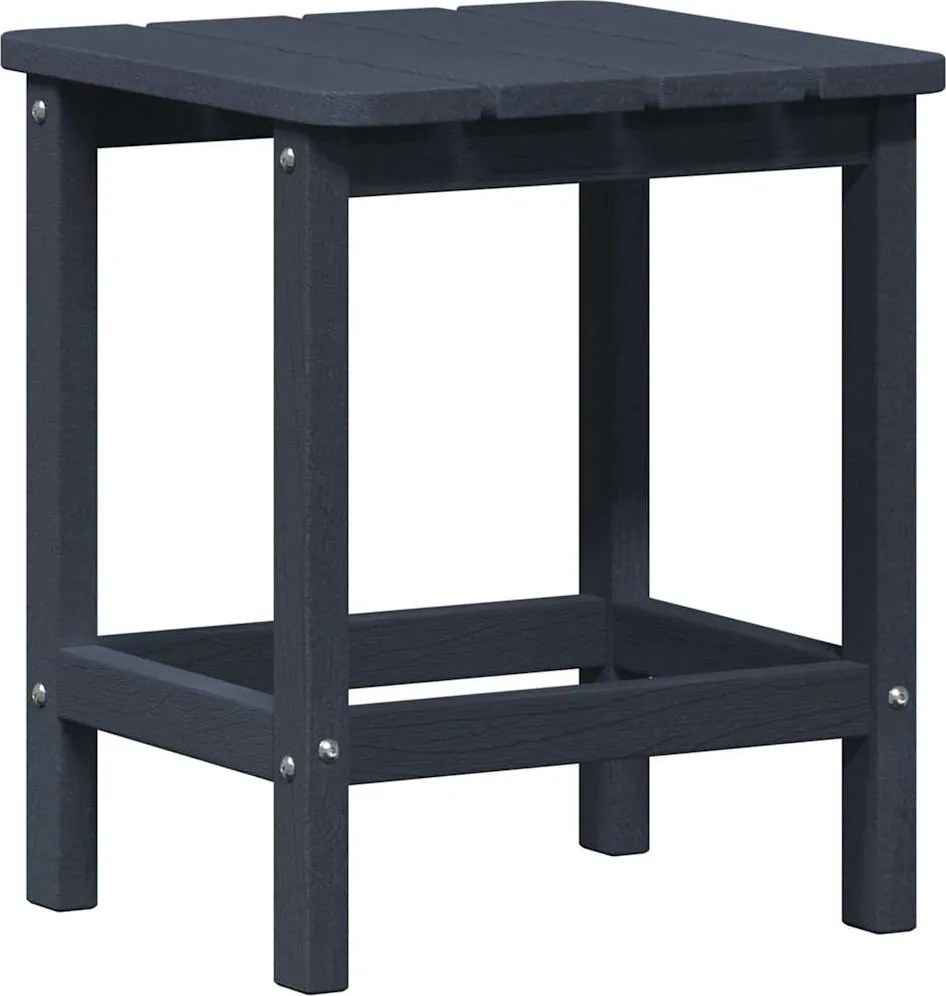 vidaXL Masă laterală Albastru marin 38 x 38 x 46 cm Polietilenă