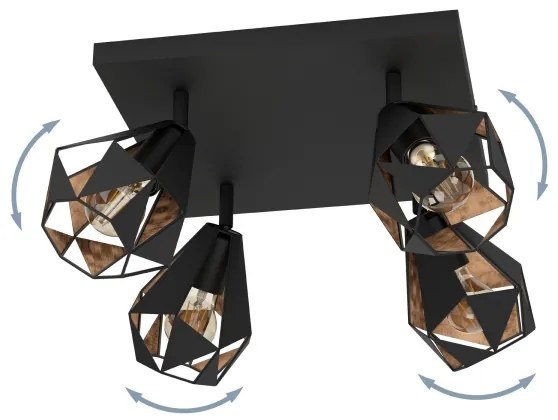 Spot Eglo 43718 CARLTON 4xE27/40W/230V