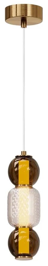 Pendul LED design modern decorativ Drop auriu