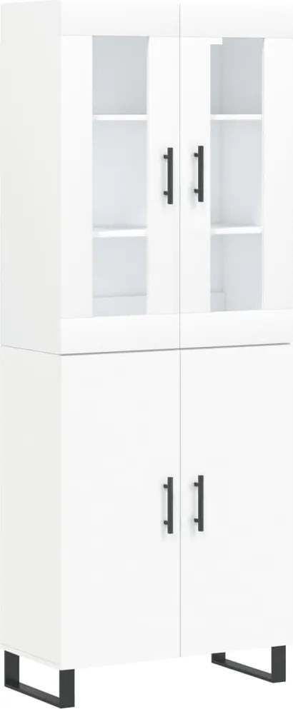 vidaXL Dulap înalt, alb, 69,5x34x180 cm, lemn compozit