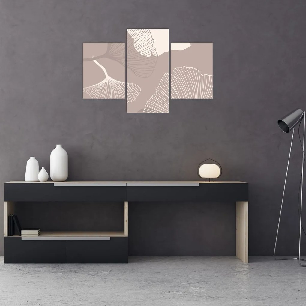 Tablou - Frunze bej N⁰1 (90x60 cm)