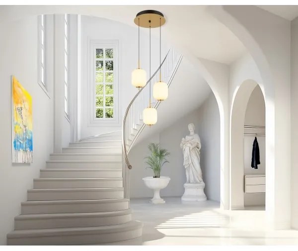 Lustră LED pe cablu Globo 15217-3 EWALD LED/20W/230V