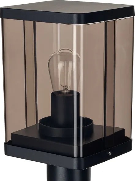 Lampă de exterior 1xE27/60W/230V IP44 negru/maro fumuriu