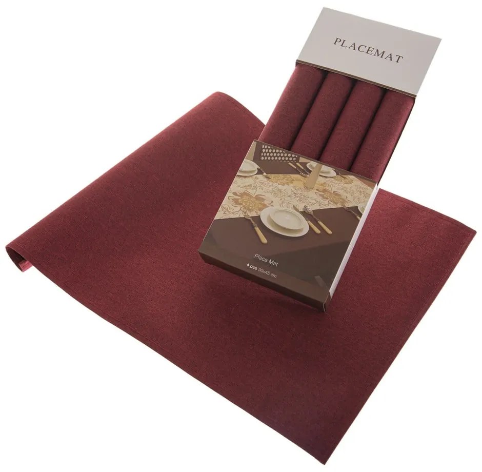 Suporturi pentru farfurii 4 buc. din material textil 30x45 cm Simple – Dakls