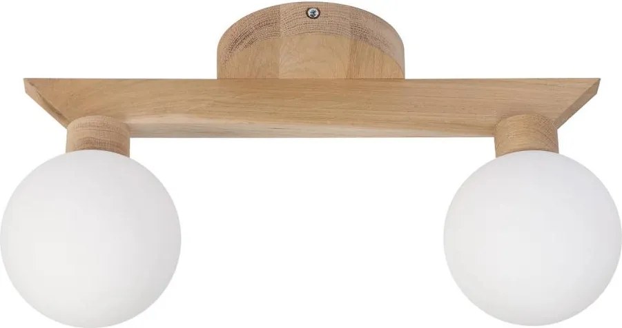 Plafonieră aplicată ANTONIO 2xG9/5W/230V stejar/alb