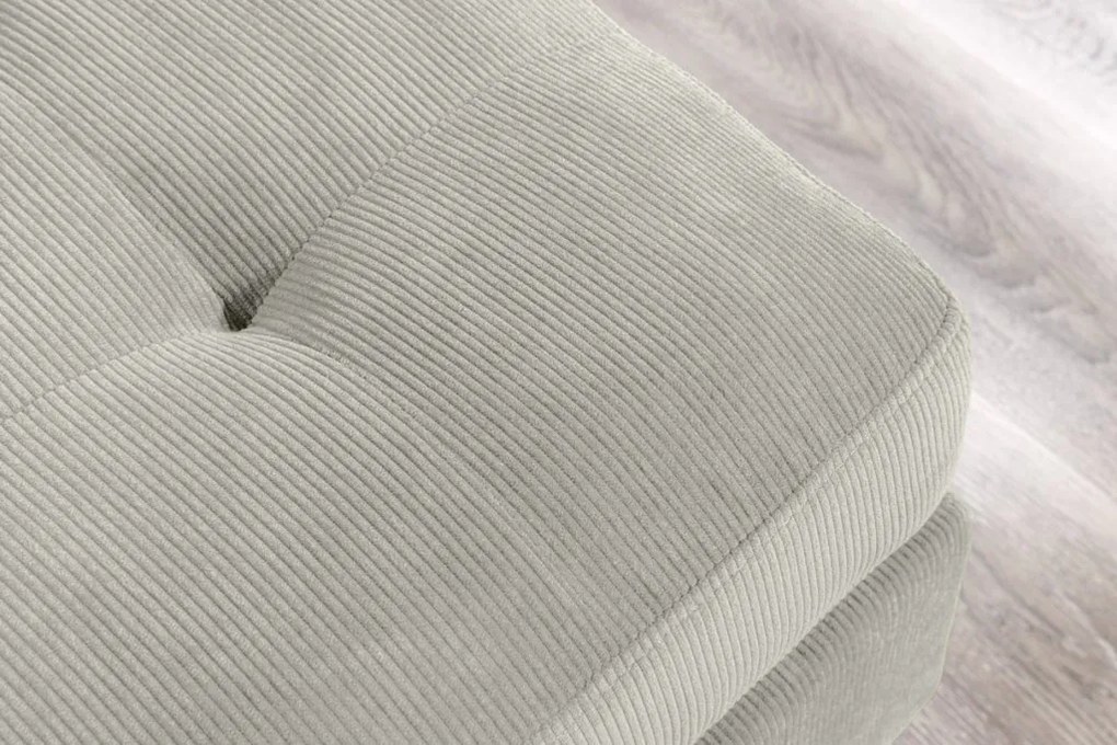 Coltar modern, Catifea raiata greige STOCKHOLM 220cm