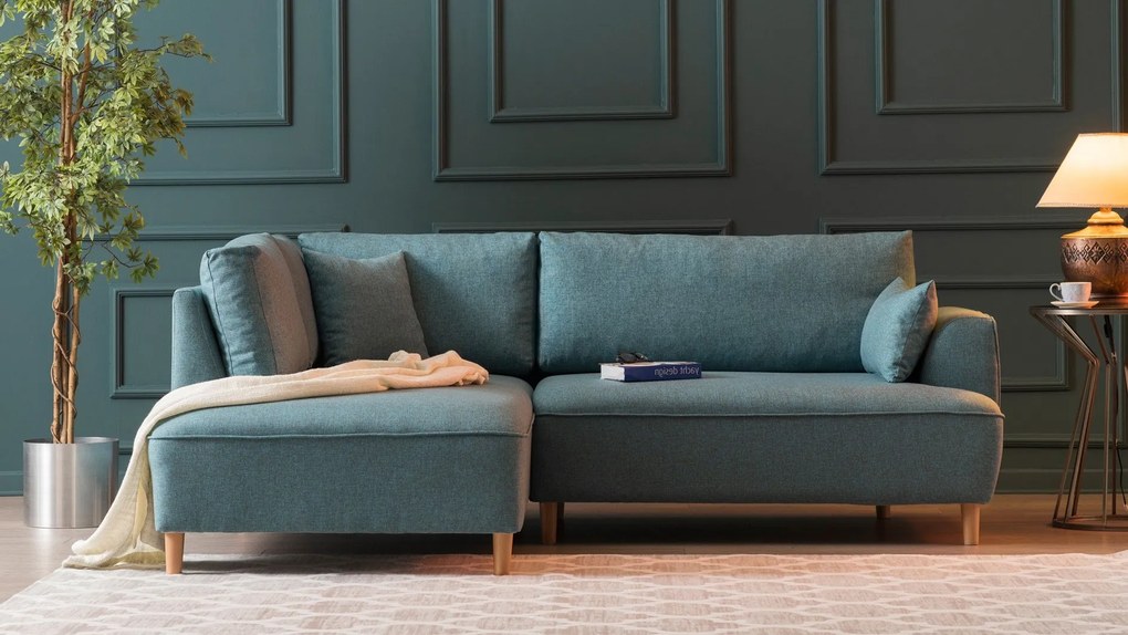 Canapea de colț Felix Extra Soft Corner Sofa Left - Turquoise