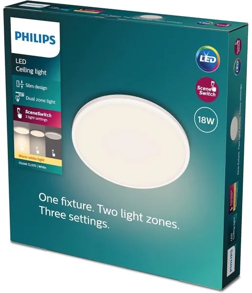Plafonieră LED dimabilă OZZIET SCENE SWITCH LED/18W/230V 2700K Philips
