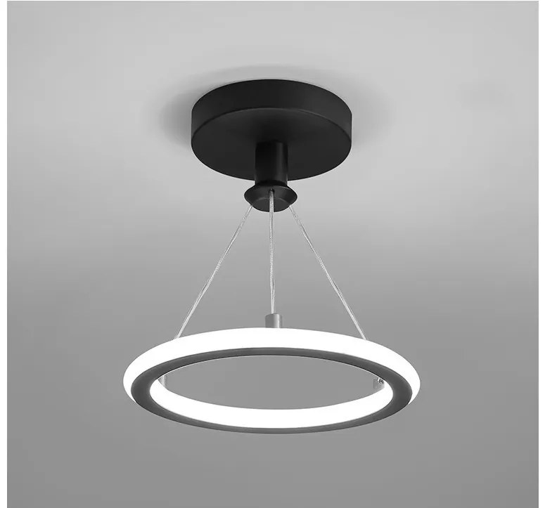 Lustra LED , Elit's, NEGRU, Suspendata, 27W