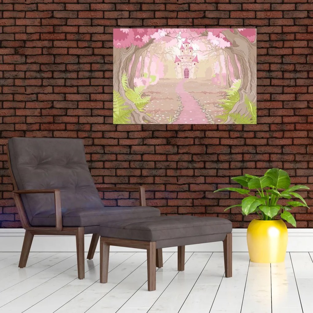 Tablou - Călătorie în regatul roz (90x60 cm)