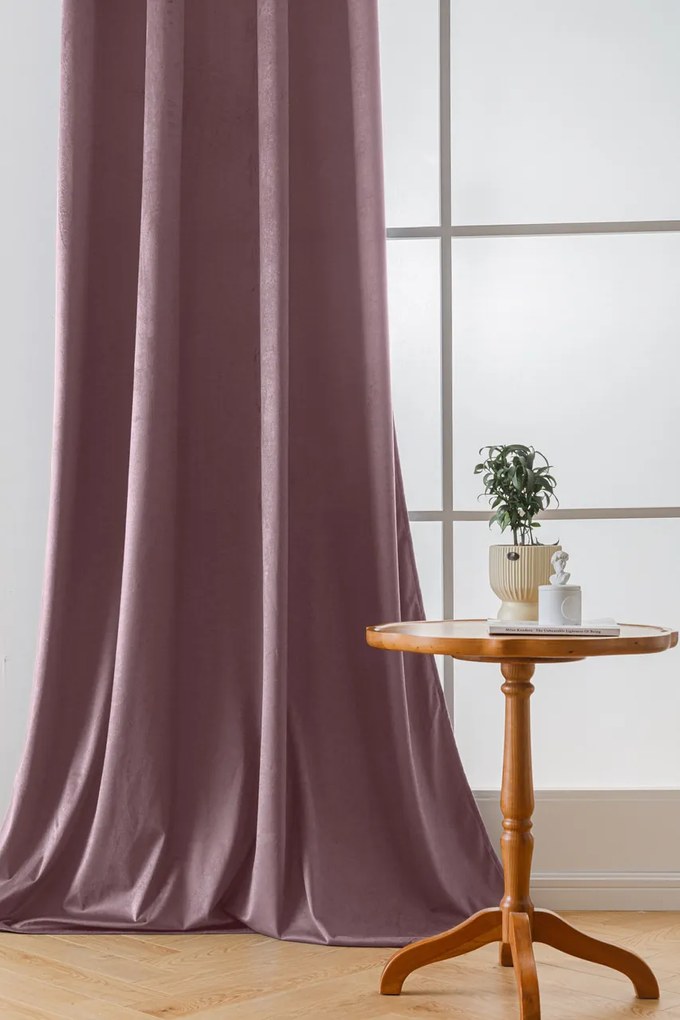 Draperie din catifea Culoare violet deschis, VELVET 140x250 cm Agatat: Rejansa
