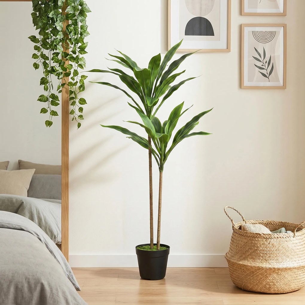 HOMCOM arbori decorativi artificiali mari pentru birouri, intrări, interior, plante decorative false | Aosom Romania