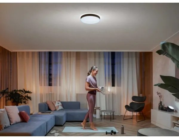 Philips - Plafonieră LED reglabilă Hue ENRAVE L LED/33,5W/230V neagră + telecomandă