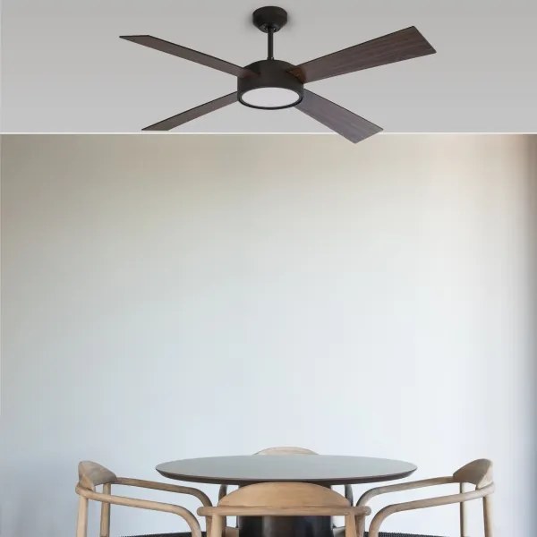 Ventilator LED de tavan FARO 33725 HYDRA LED/20W/230V d. 132 cm + telecomandă