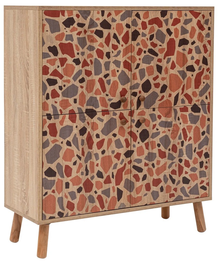 Mobilier pentru hol Maluxe 1070 (Stejar sonoma + Verde). 1089066