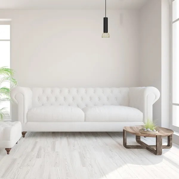 Lustră pe cablu DANTE 1xGU10/25W/230V neagră/aurie