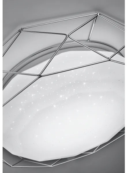 Plafonieră LED SVEN LED/24W/230V d. 43 cm crom lucios