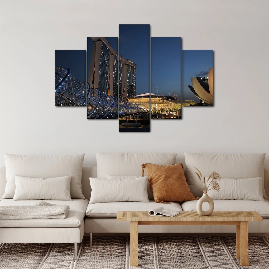Tablou cu metropolă modernă (150x105 cm)