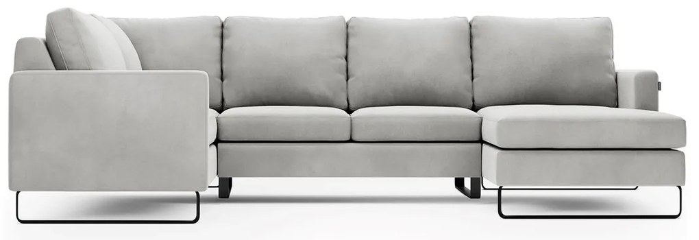 Canapea gri in forma de U, CORNER