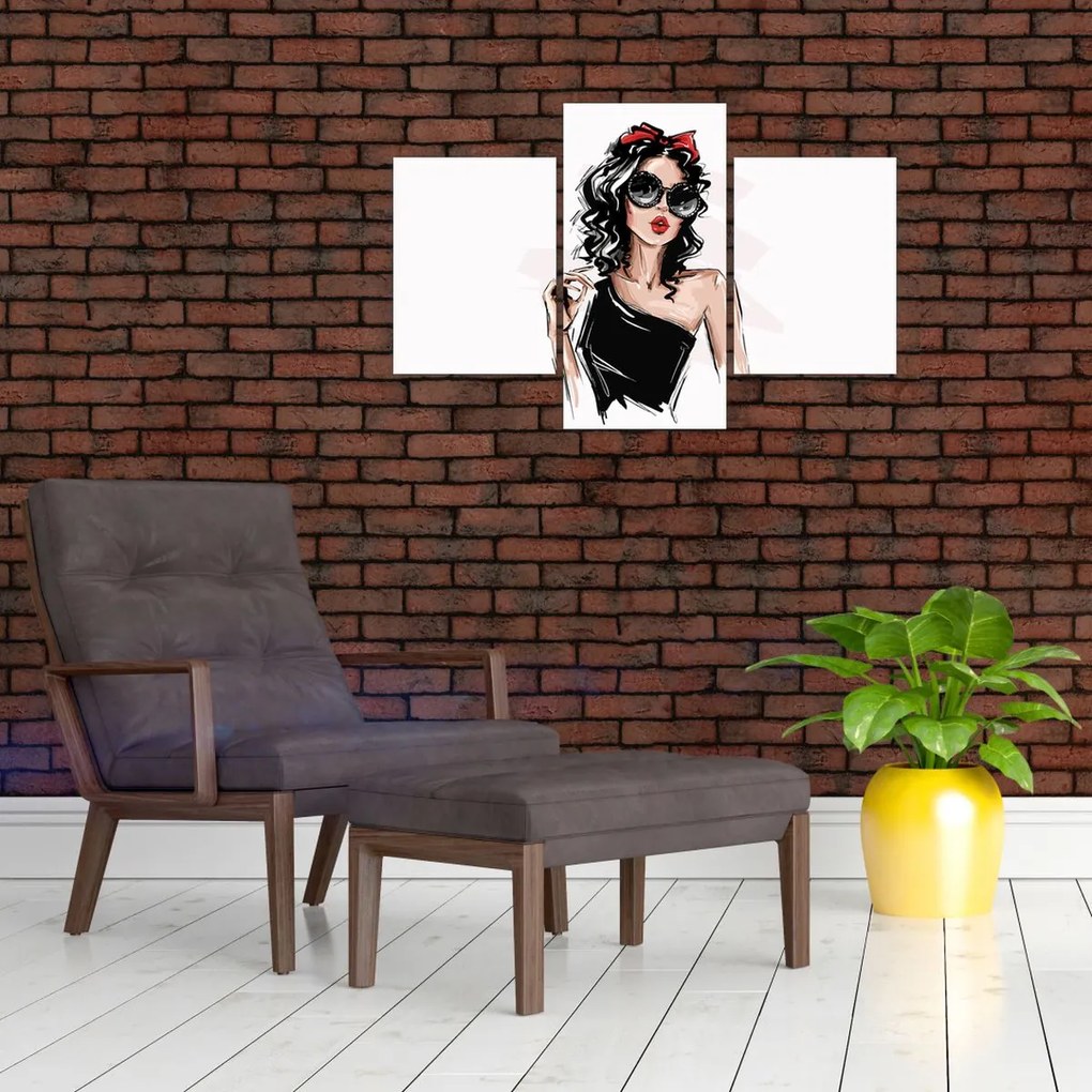 Tablou - Femeie de modă (90x60 cm)