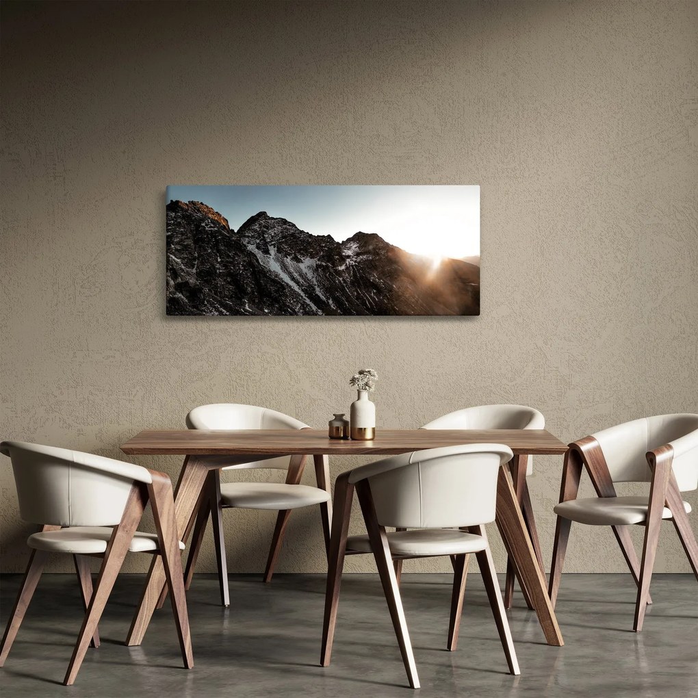 Tablou - Lanț de munți stâncos (120x50 cm)