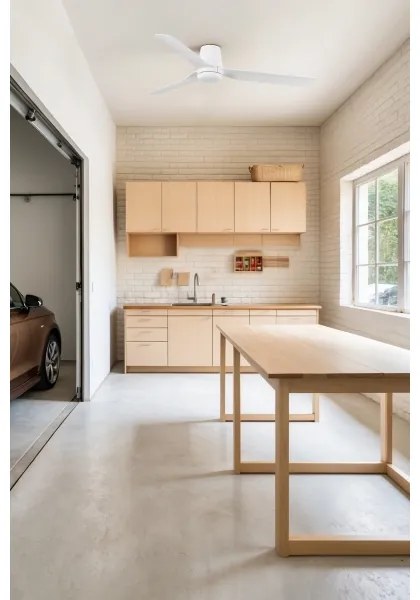 Ventilator de tavan FARO 33828 PUNT TUB M alb d. 130 cm + telecomandă