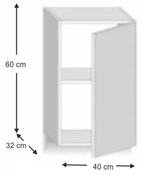 Dulap superior de bucătărie G40 Lilouse. 1014718
