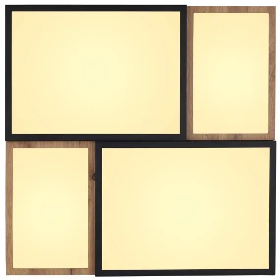 Globo 67286-50 - Plafonieră LED GUNDI LED/50W/230V maro/negru