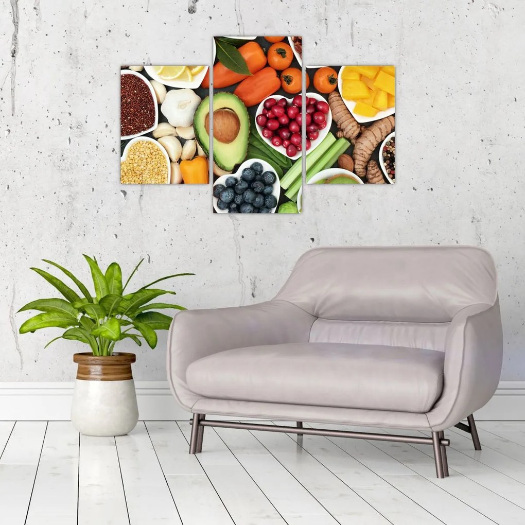 Tablou - Alimente sănătoase (90x60 cm)