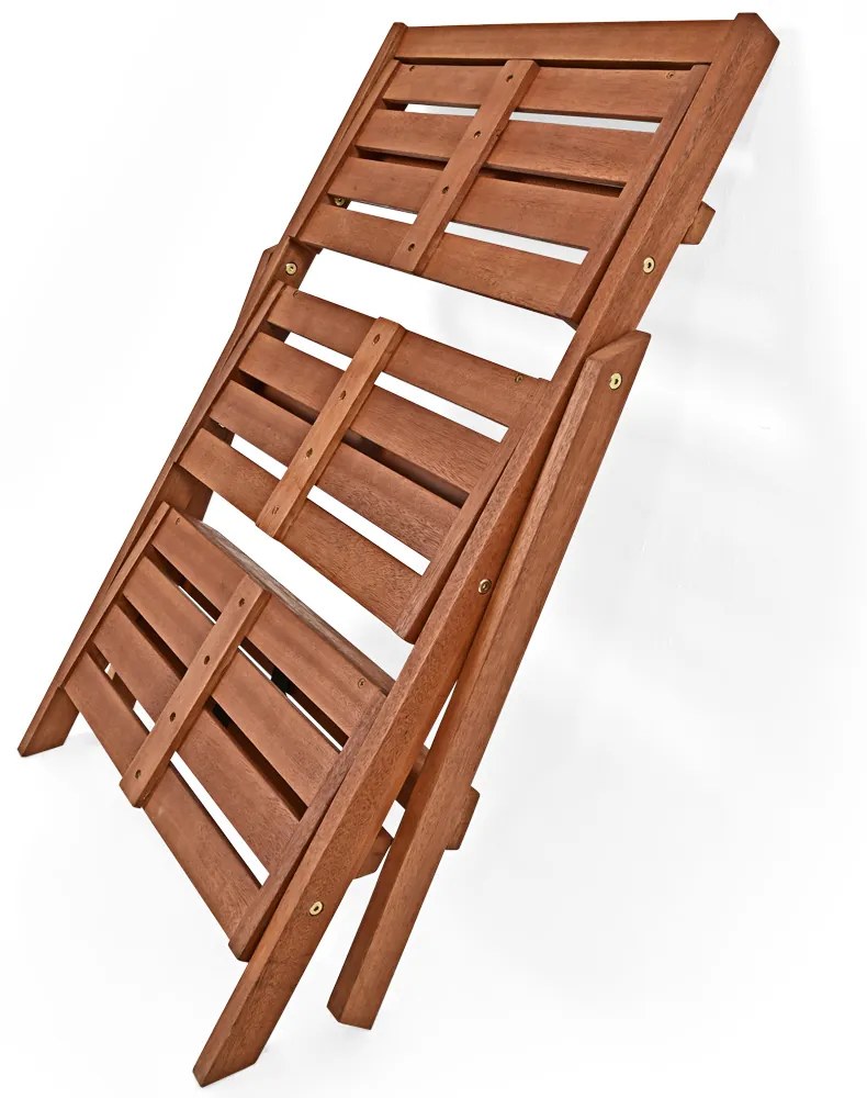 Suport de lemn pentru flori TULIP, 3 niveluri, 56x59x79cm, maro Casaria