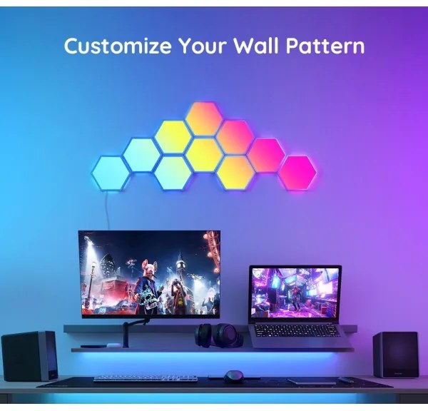 Govee - Panou LED RGB reglabil 36W 230V Wi-Fi