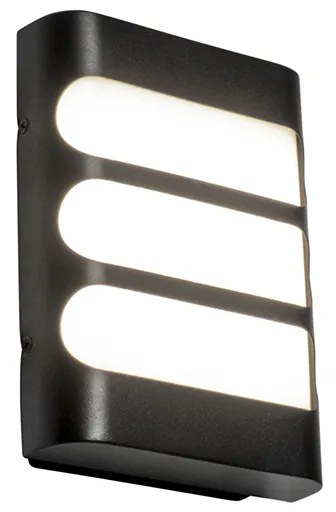 Aplică modernă neagră cu LED inclusă IP44 - Gaev