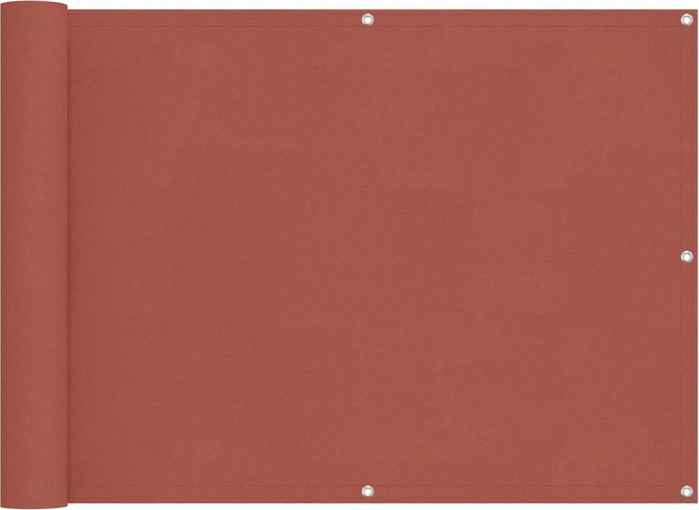 vidaXL Ecran de balcon Terracota 75 x 200 cm Oxford alu acoperit cu PU