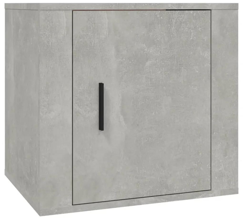 816696 vidaXL Noptieră, gri beton, 50x39x47 cm