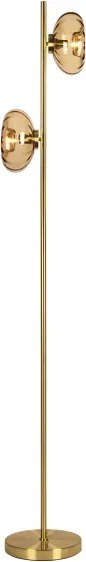 Osram - Lampadar GOLD GLASS 2xE14/12W/230V auriu/bej fumuriu