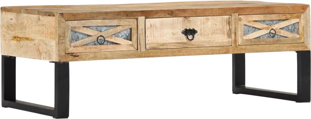 vidaXL Măsuță de cafea, 110 x 50 x 38 cm, lemn masiv de mango